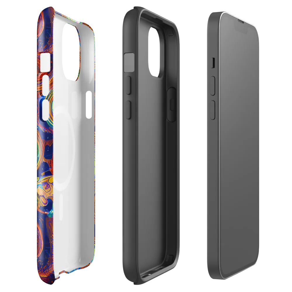 Cobalt Kaleidoscope on MagSafe Tough Case for iPhone® — Front