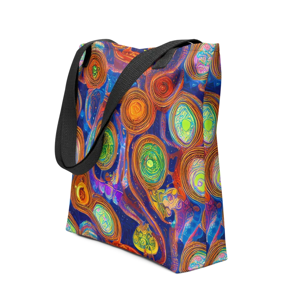 Cobalt Kaleidoscope on Tote Bag — Front