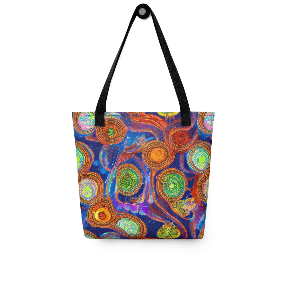 Cobalt Kaleidoscope on Tote Bag — Front