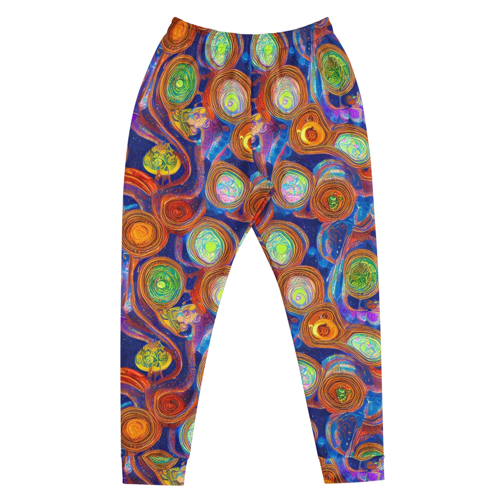 Cobalt Kaleidoscope on Men's Joggers — Front