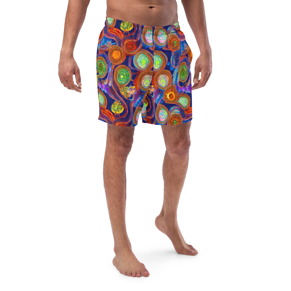 Cobalt Kaleidoscope on Swim Trunks — Front