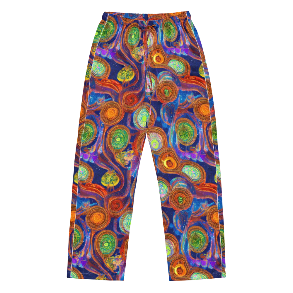 Cobalt Kaleidoscope on Women's Pajama Pants — Front