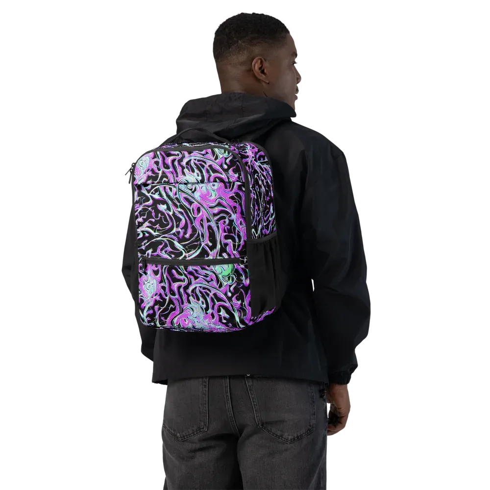 Vivid Distortion on Utility Backpack — Back
