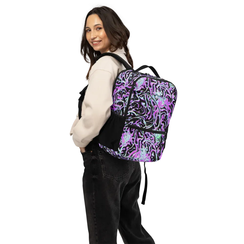 Vivid Distortion on Utility Backpack — Back