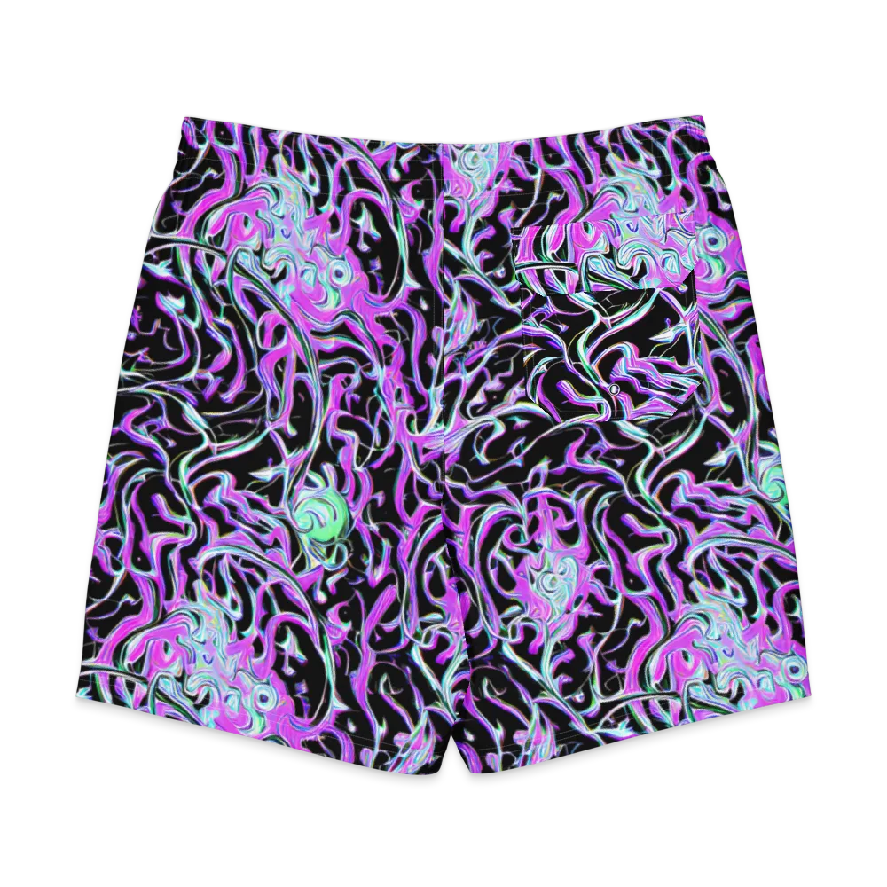 Vivid Distortion on Men's Board Shorts — Back