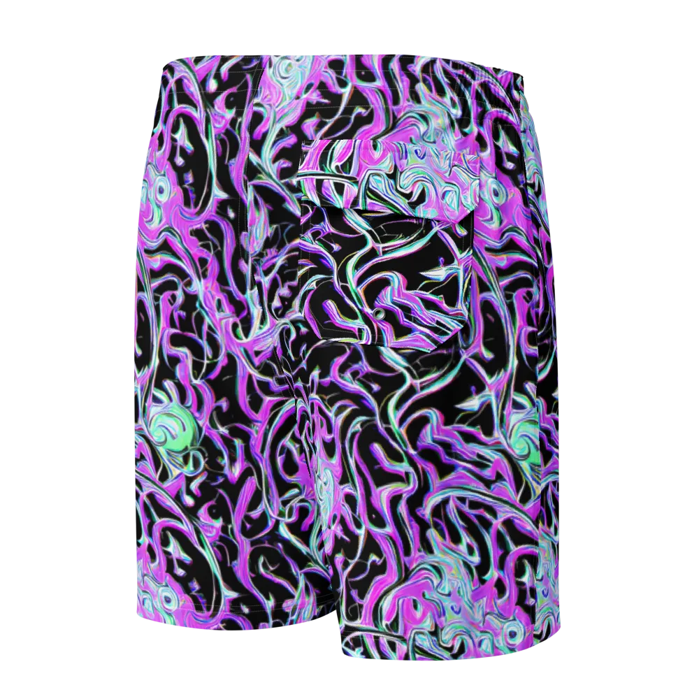 Vivid Distortion on Men's Board Shorts — Back