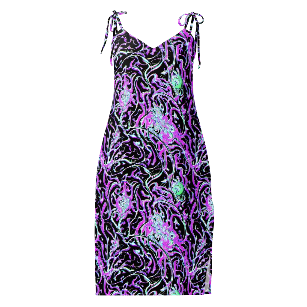 Vivid Distortion on Slip Dress — Front