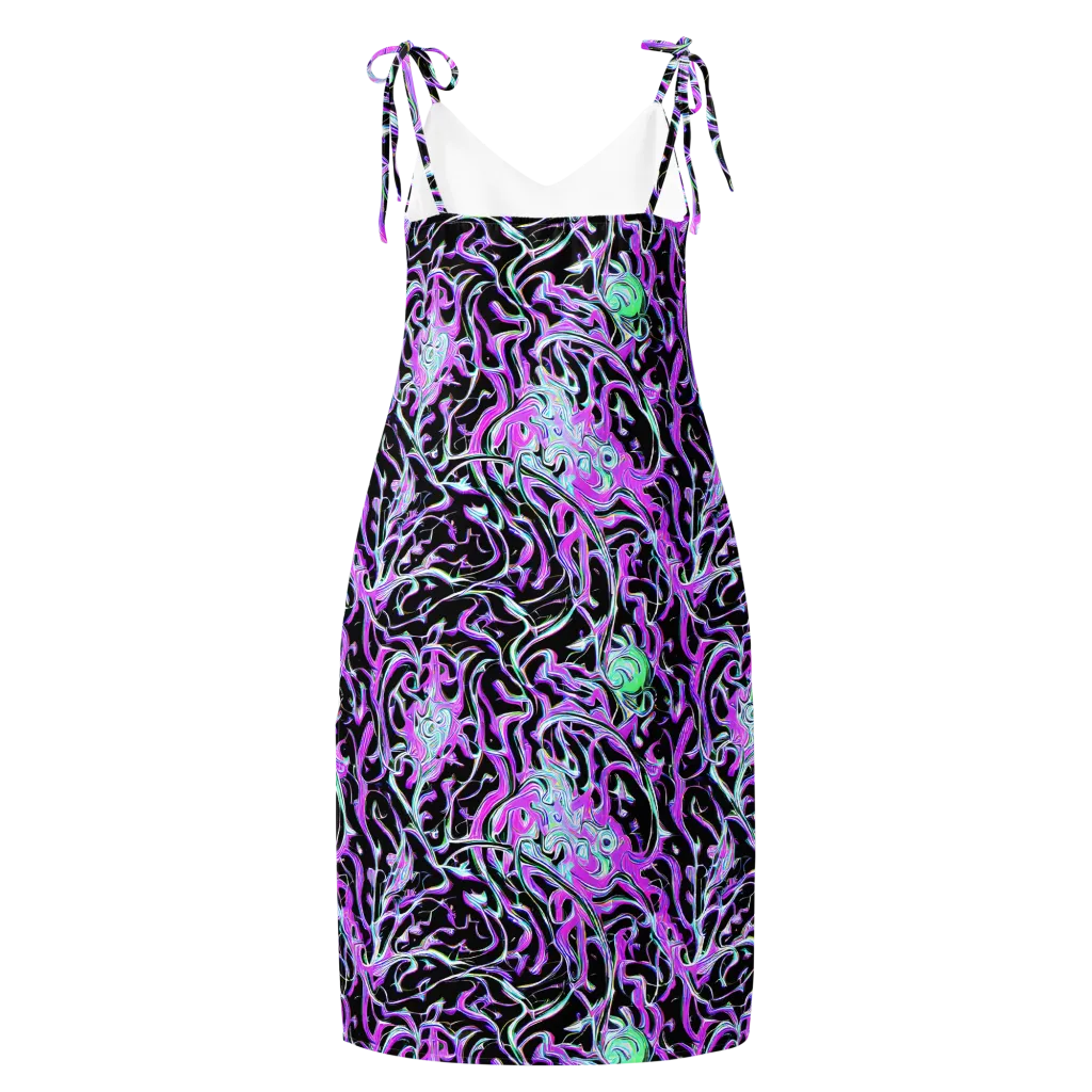 Vivid Distortion on Slip Dress — Back