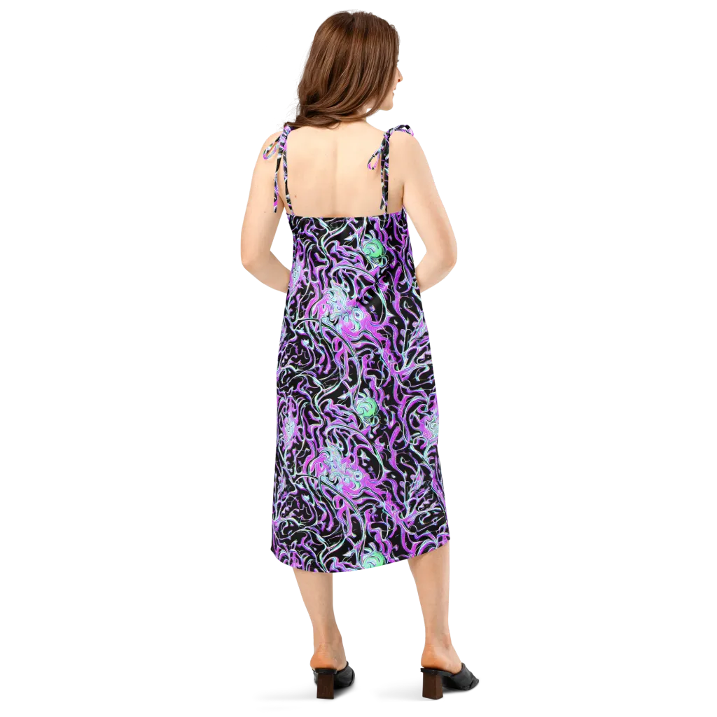 Vivid Distortion on Slip Dress — Back