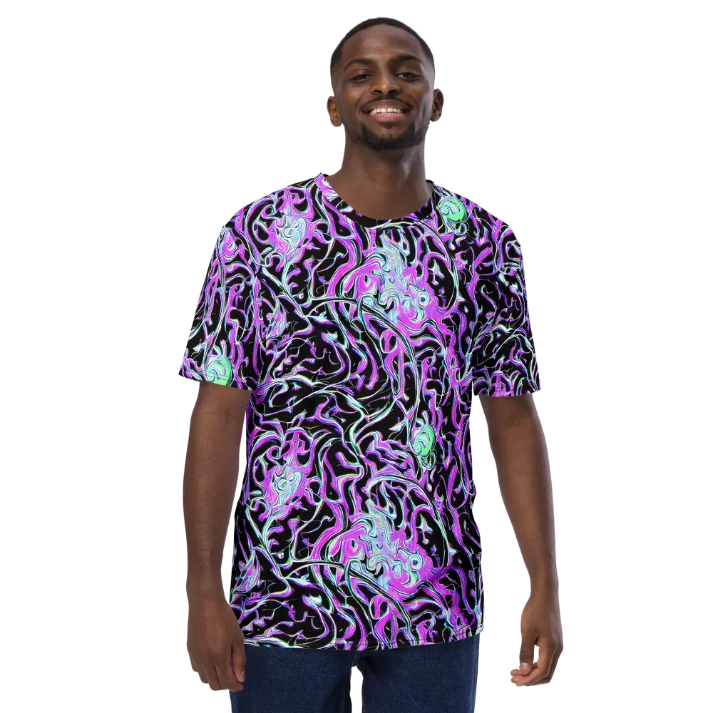 Vivid Distortion on Men's Crew Neck T-Shirt — Front