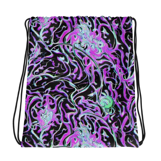 Vivid Distortion on a Drawstring Bag