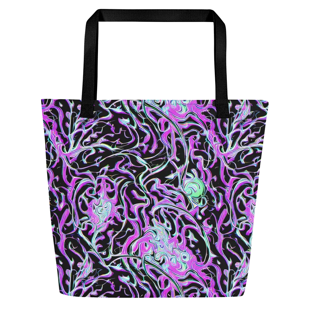 Vivid Distortion on Large Tote Bag W/ Pocket — Front