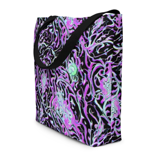 Vivid Distortion on a Large Tote Bag W/ Pocket