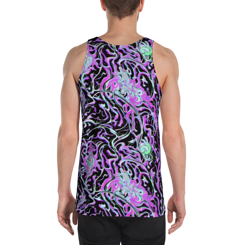 Vivid Distortion on Men's Tank Top — Back