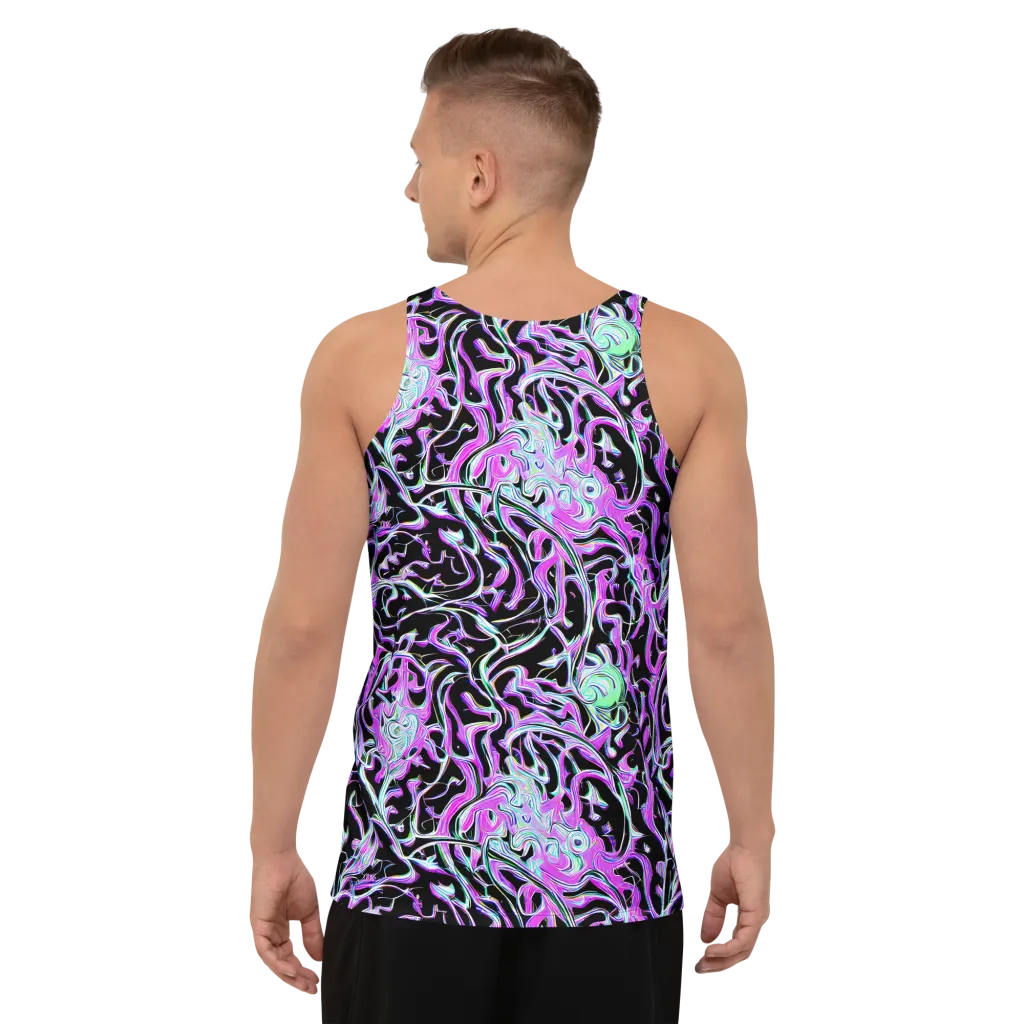 Vivid Distortion on Men's Tank Top — Back