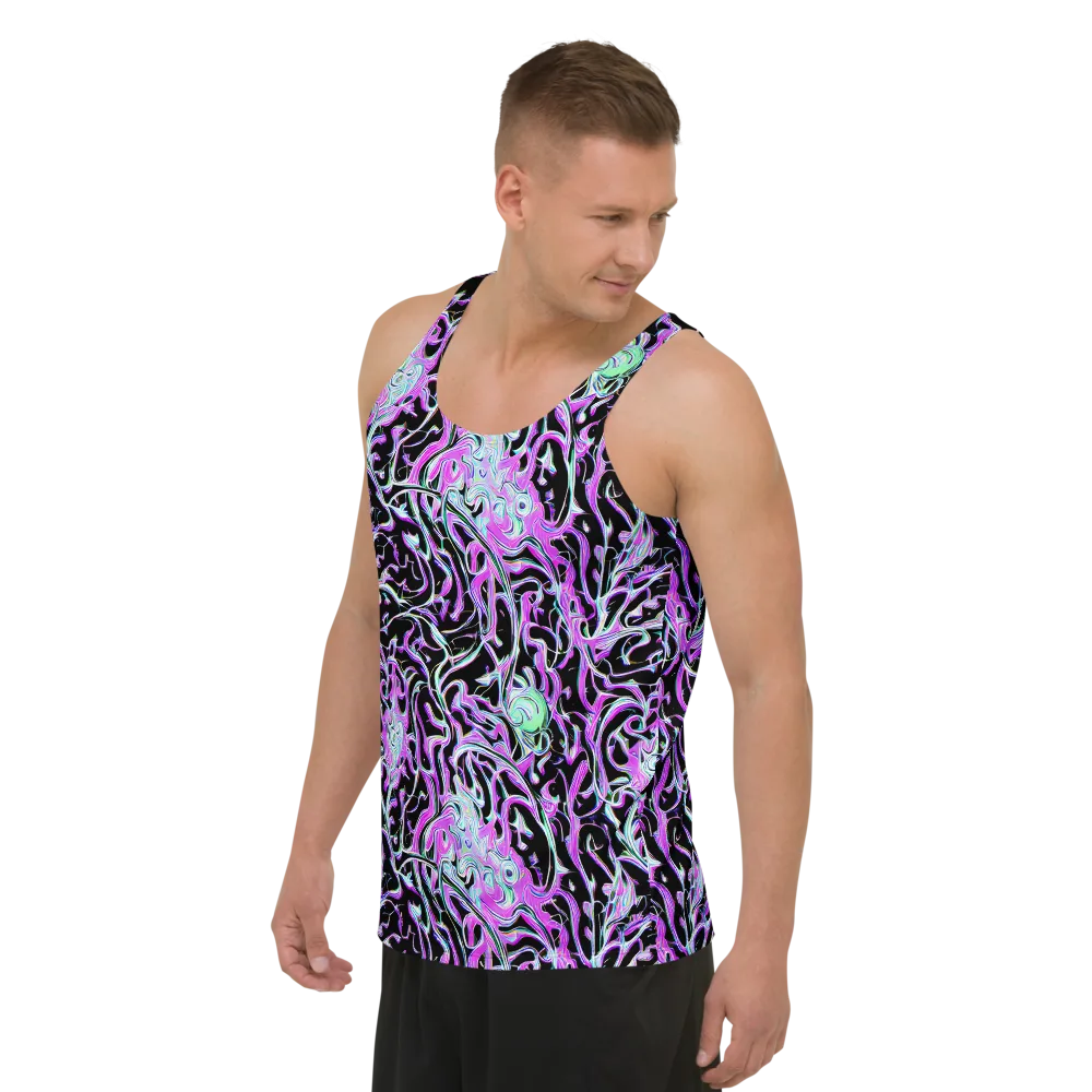 Vivid Distortion on Men's Tank Top — Left Front