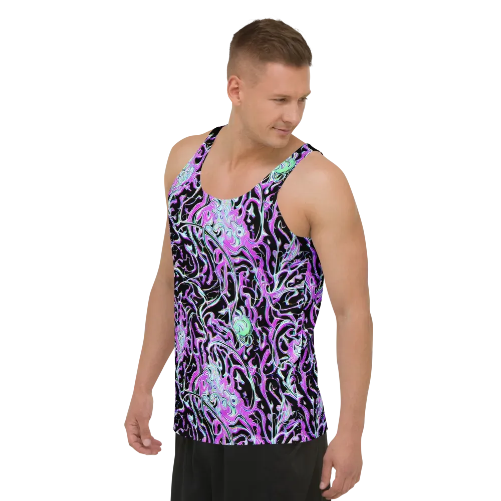 Vivid Distortion on Men's Tank Top — Left Front