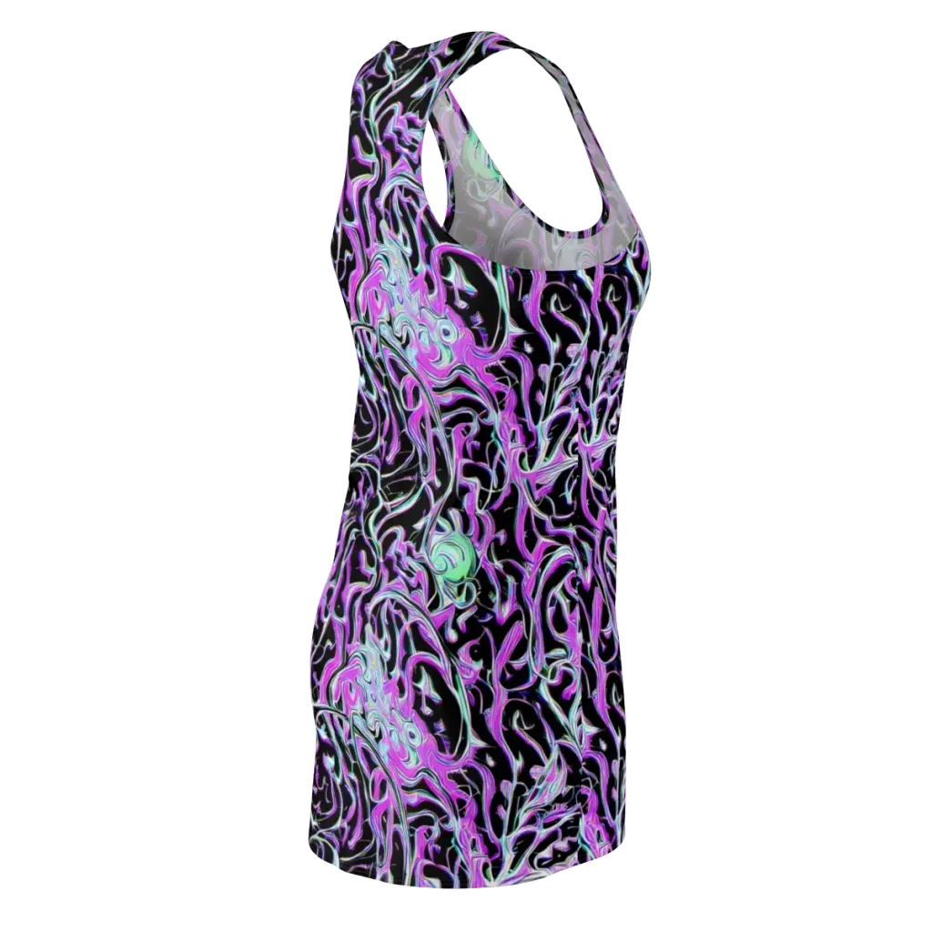 Vivid Distortion on Racerback Dress — Back Side
