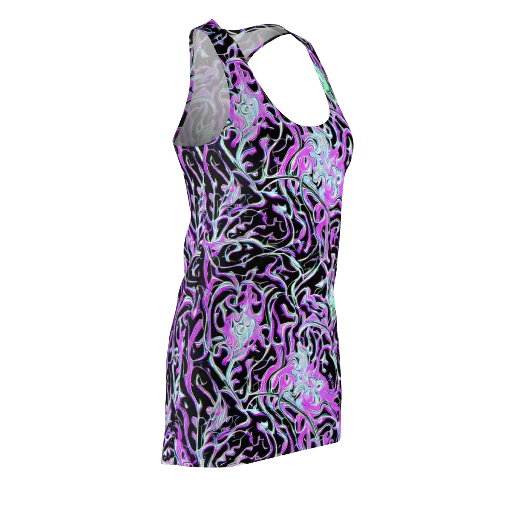 Vivid Distortion on Racerback Dress — Front Side