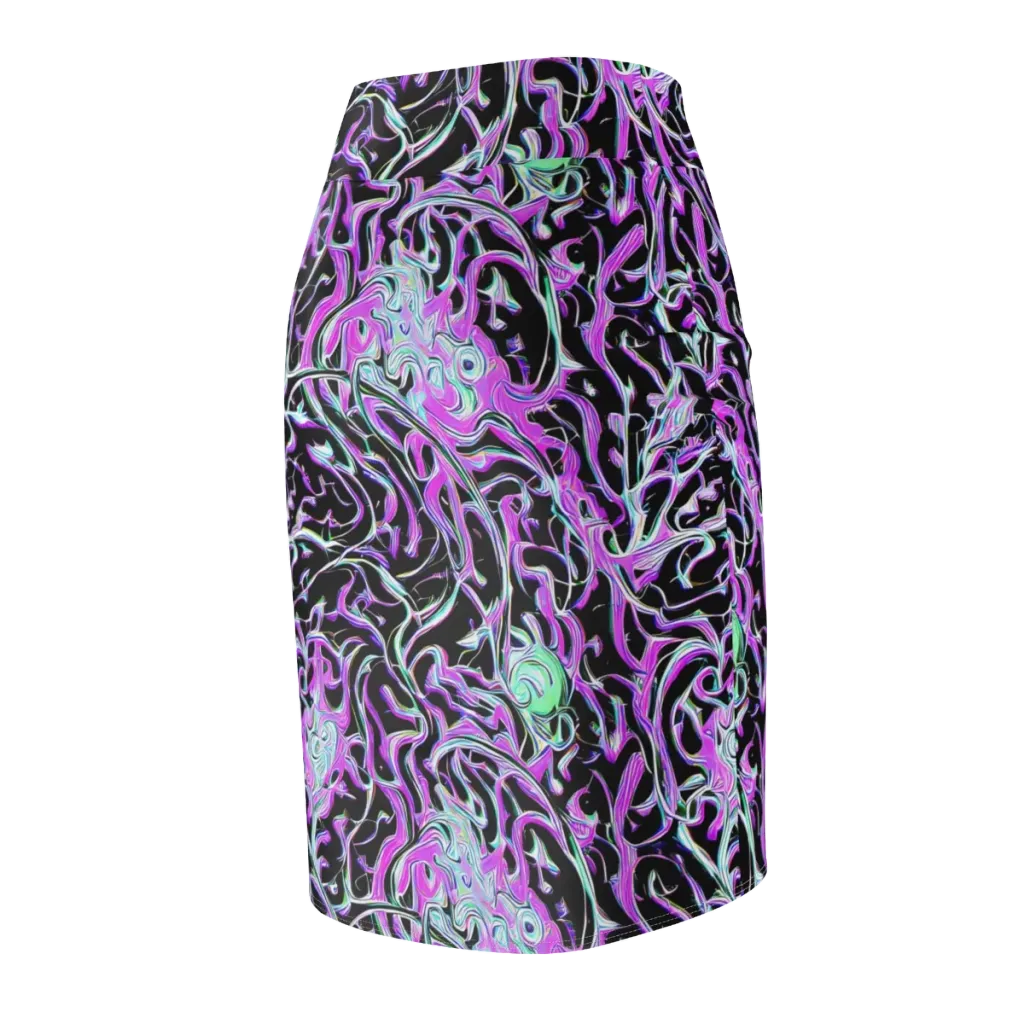 Vivid Distortion on Pencil Skirt — Back Side