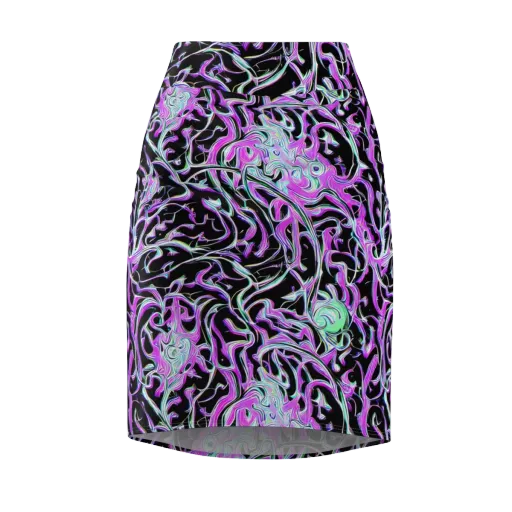 Vivid Distortion on a Pencil Skirt