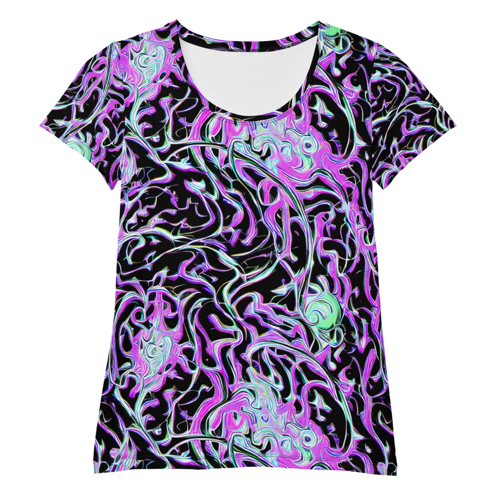 Vivid Distortion on Women's Athletic T-Shirt — Front