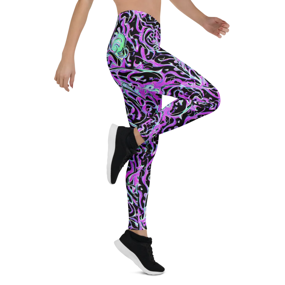 Vivid Distortion on Leggings — Right