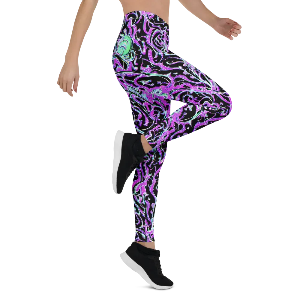 Vivid Distortion on Leggings — Right