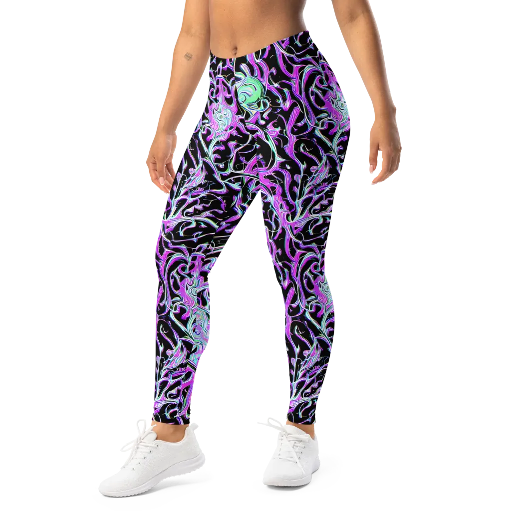 Vivid Distortion on Leggings — Left Front