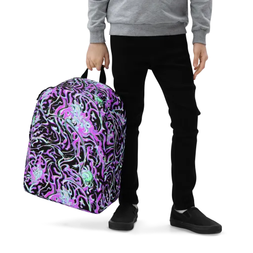 Vivid Distortion on a Minimalist Backpack