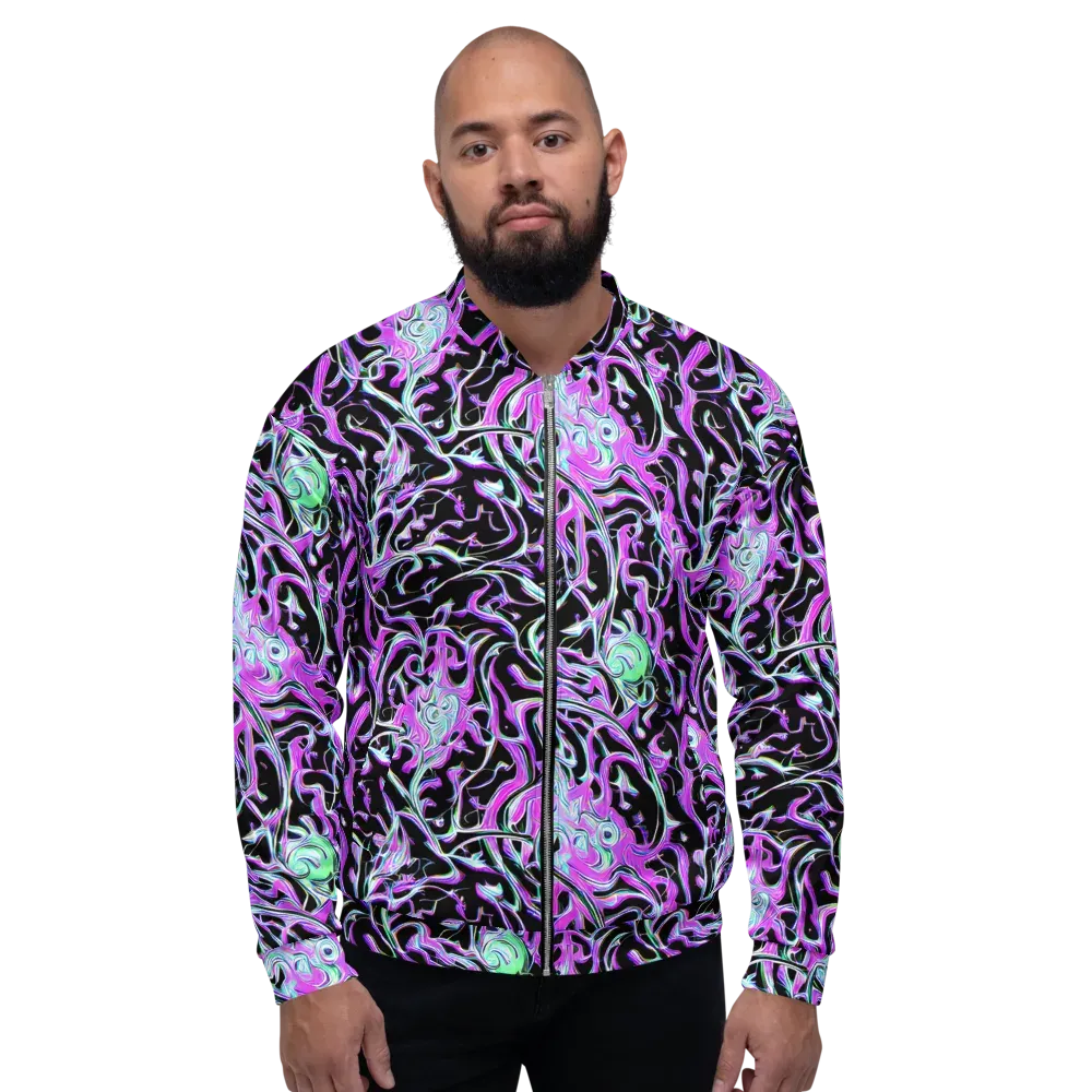 Vivid Distortion on Bomber Jacket — Front