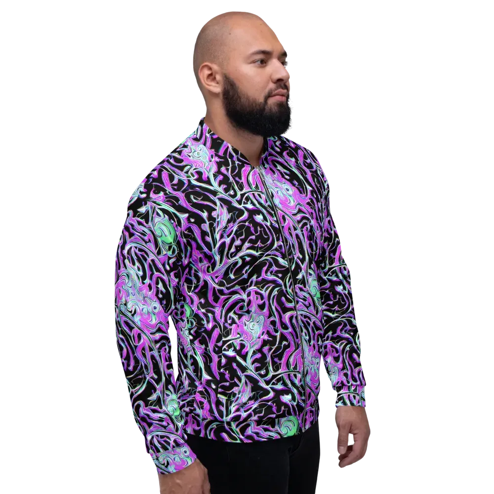 Vivid Distortion on Bomber Jacket — Right