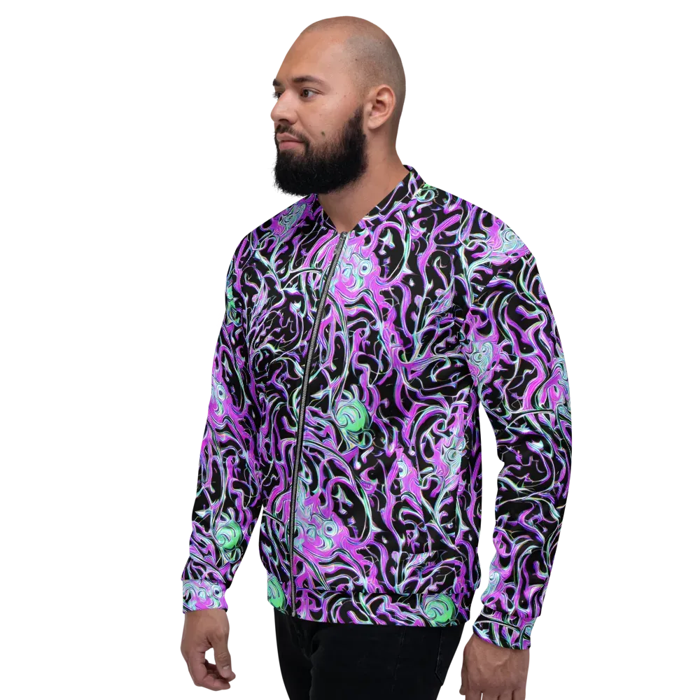 Vivid Distortion on Bomber Jacket — Left