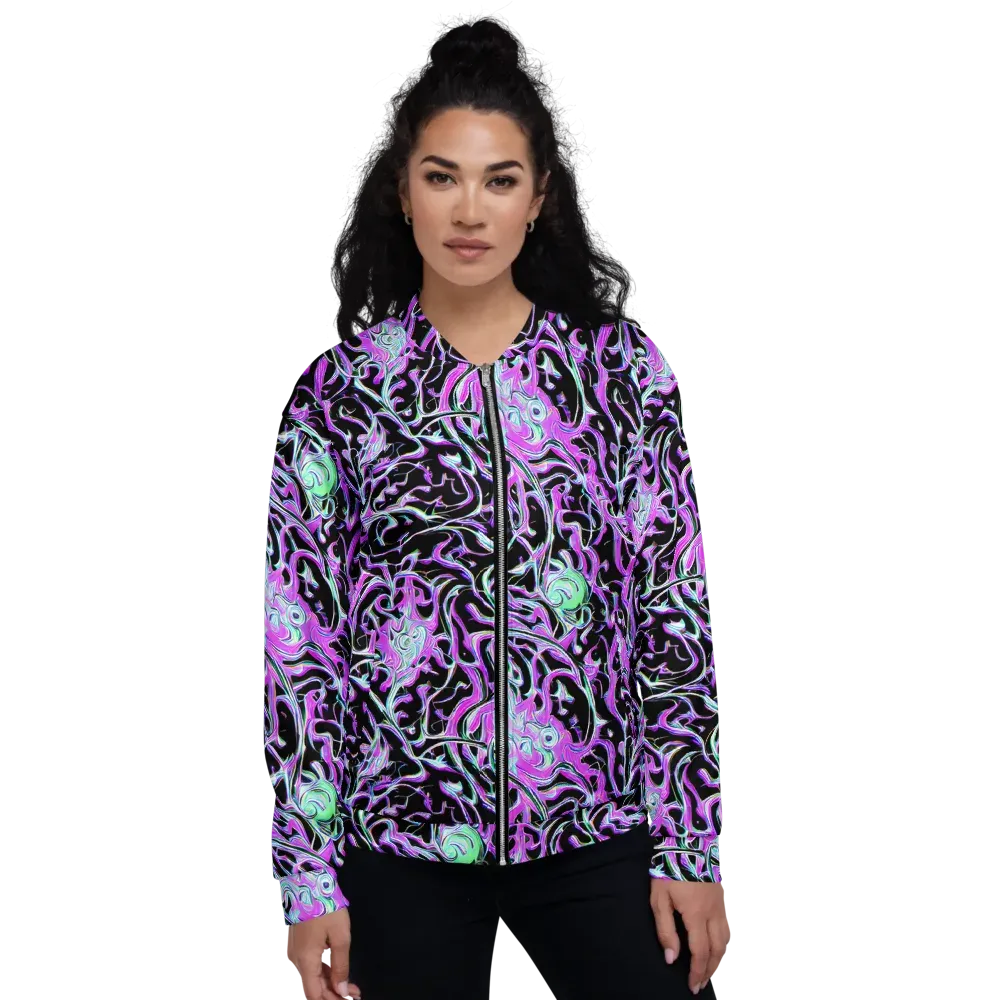 Vivid Distortion on Bomber Jacket — Front