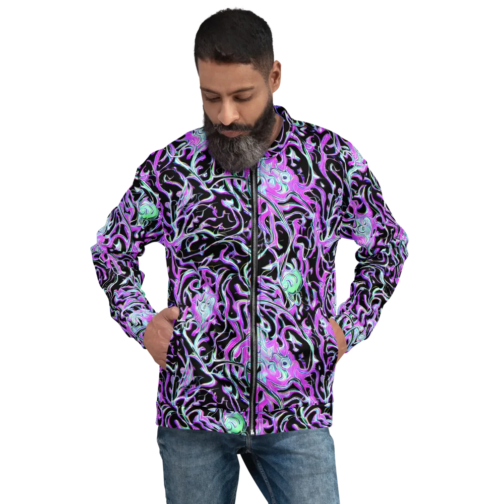 Vivid Distortion on Bomber Jacket — Front