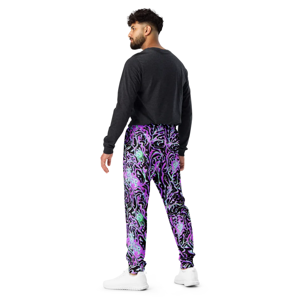 Vivid Distortion on Men's Joggers — Back