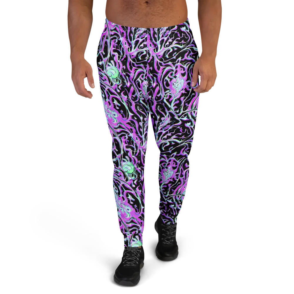 Vivid Distortion on Men's Joggers — Front
