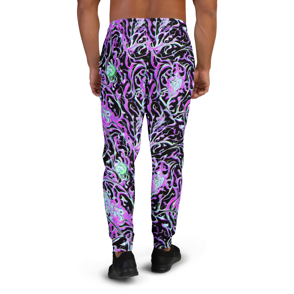 Vivid Distortion on Men's Joggers — Back