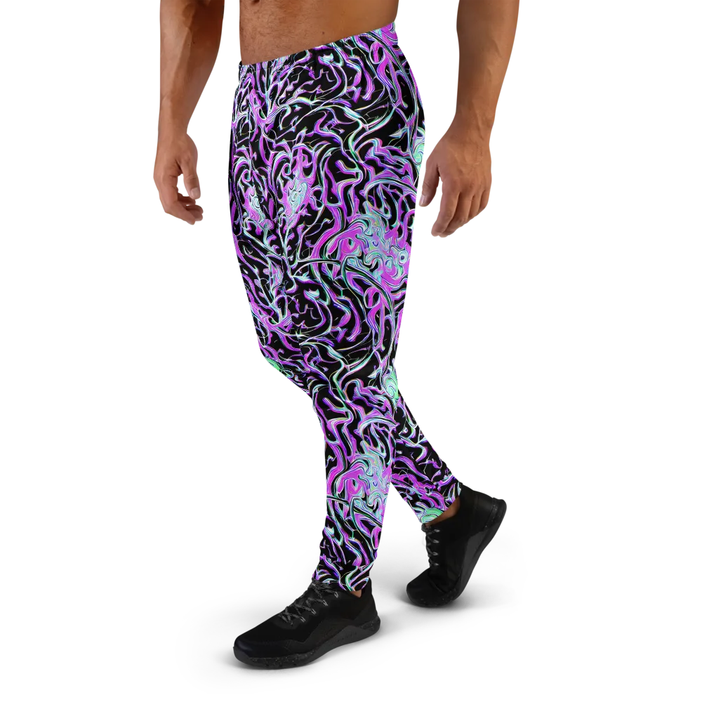 Vivid Distortion on Men's Joggers — Left