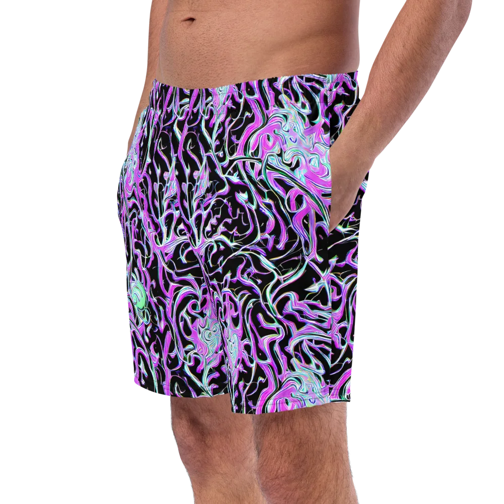 Vivid Distortion on Swim Trunks — Left Front