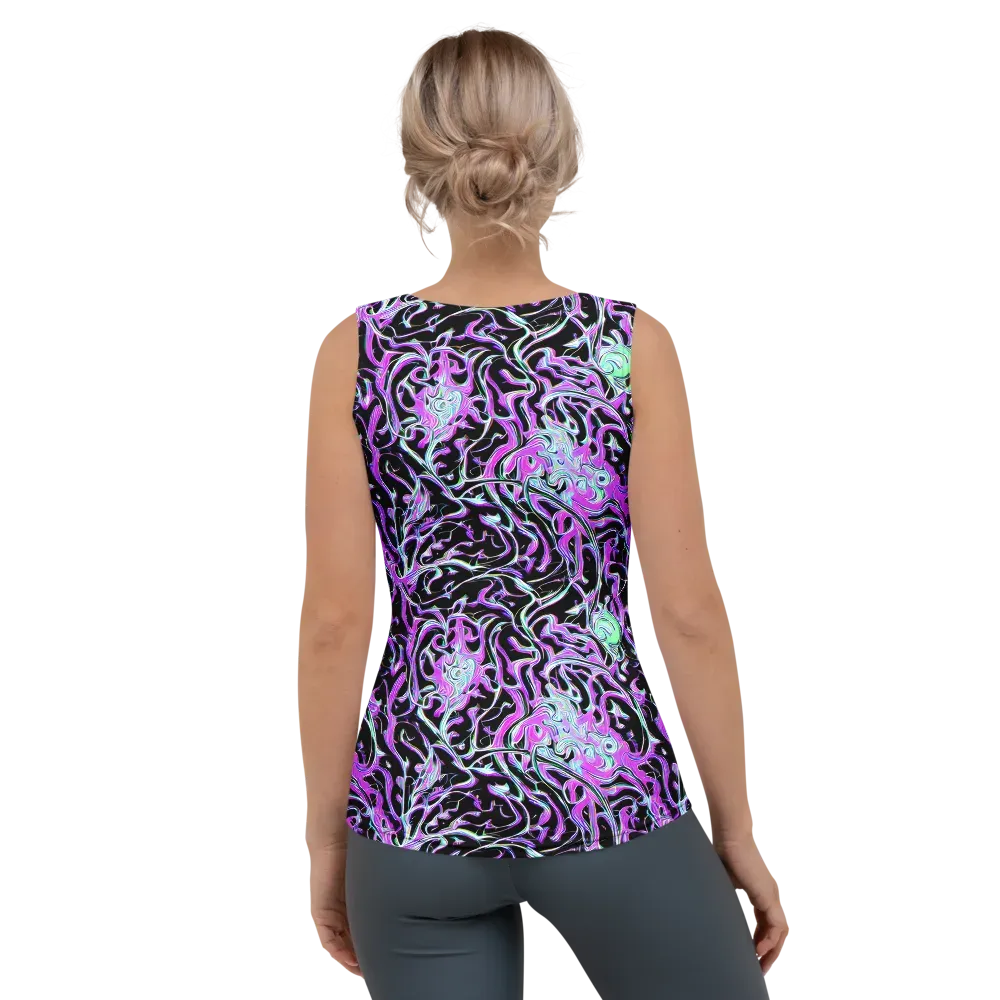 Vivid Distortion on Women's Tank Top — Back
