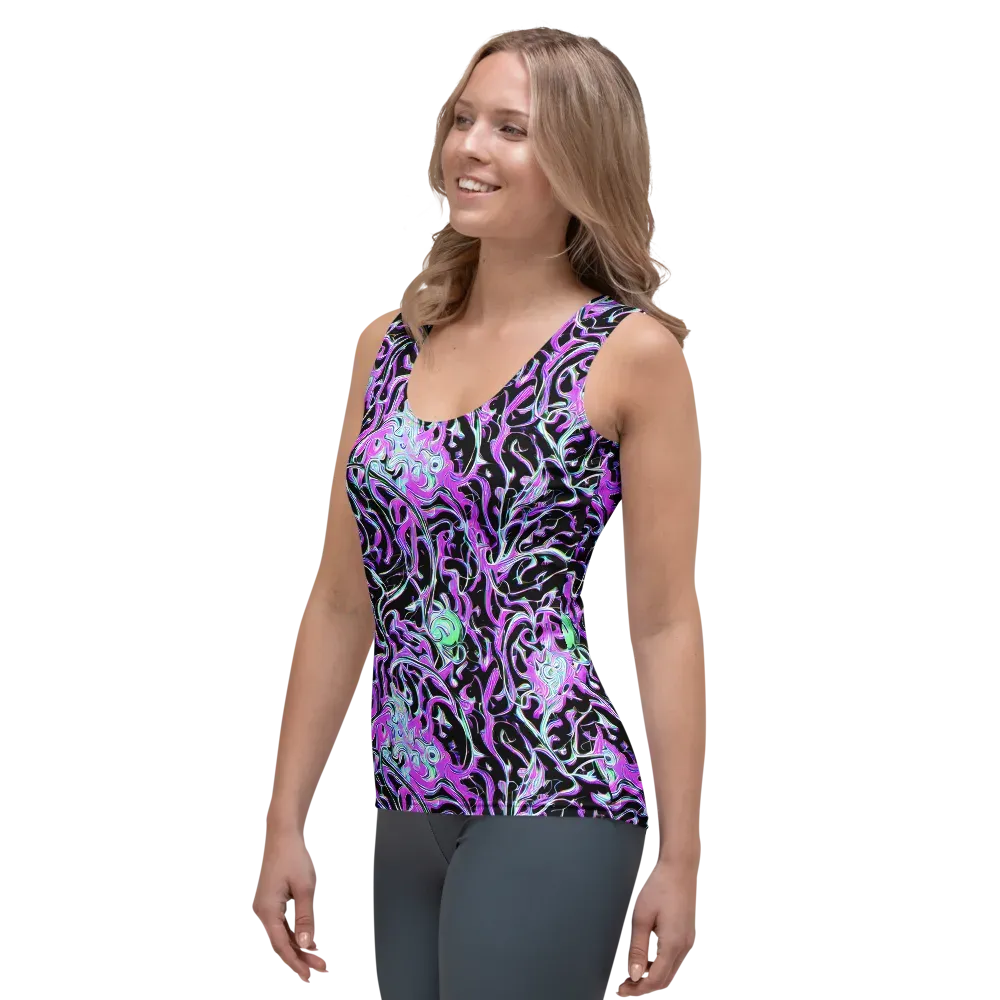 Vivid Distortion on Women's Tank Top — Left Front
