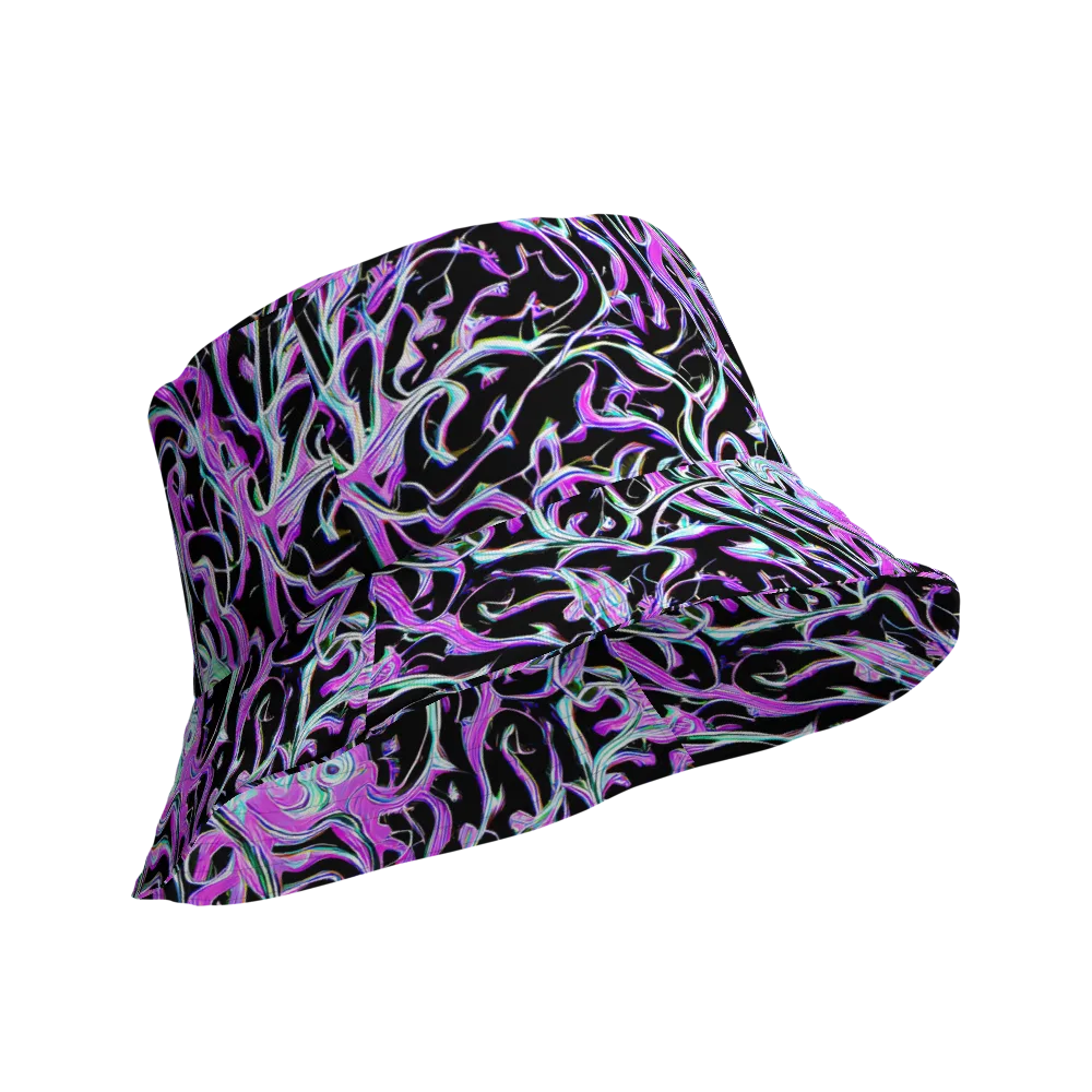 Vivid Distortion on Reversible Bucket Hat — Product details Outside