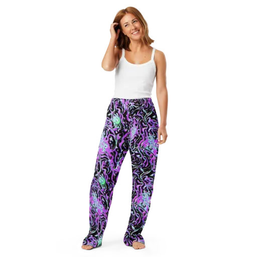 Vivid Distortion on a Women's Pajama Pants