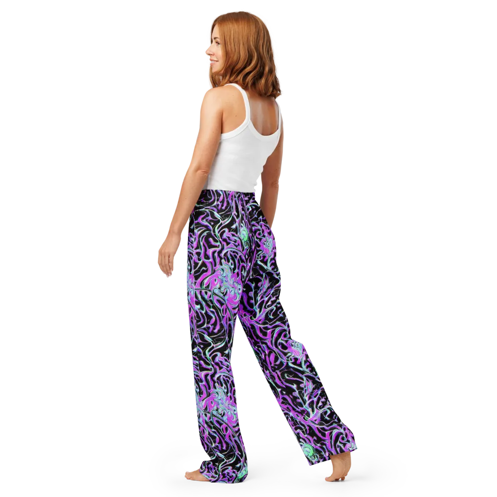 Vivid Distortion on Women's Pajama Pants — Back