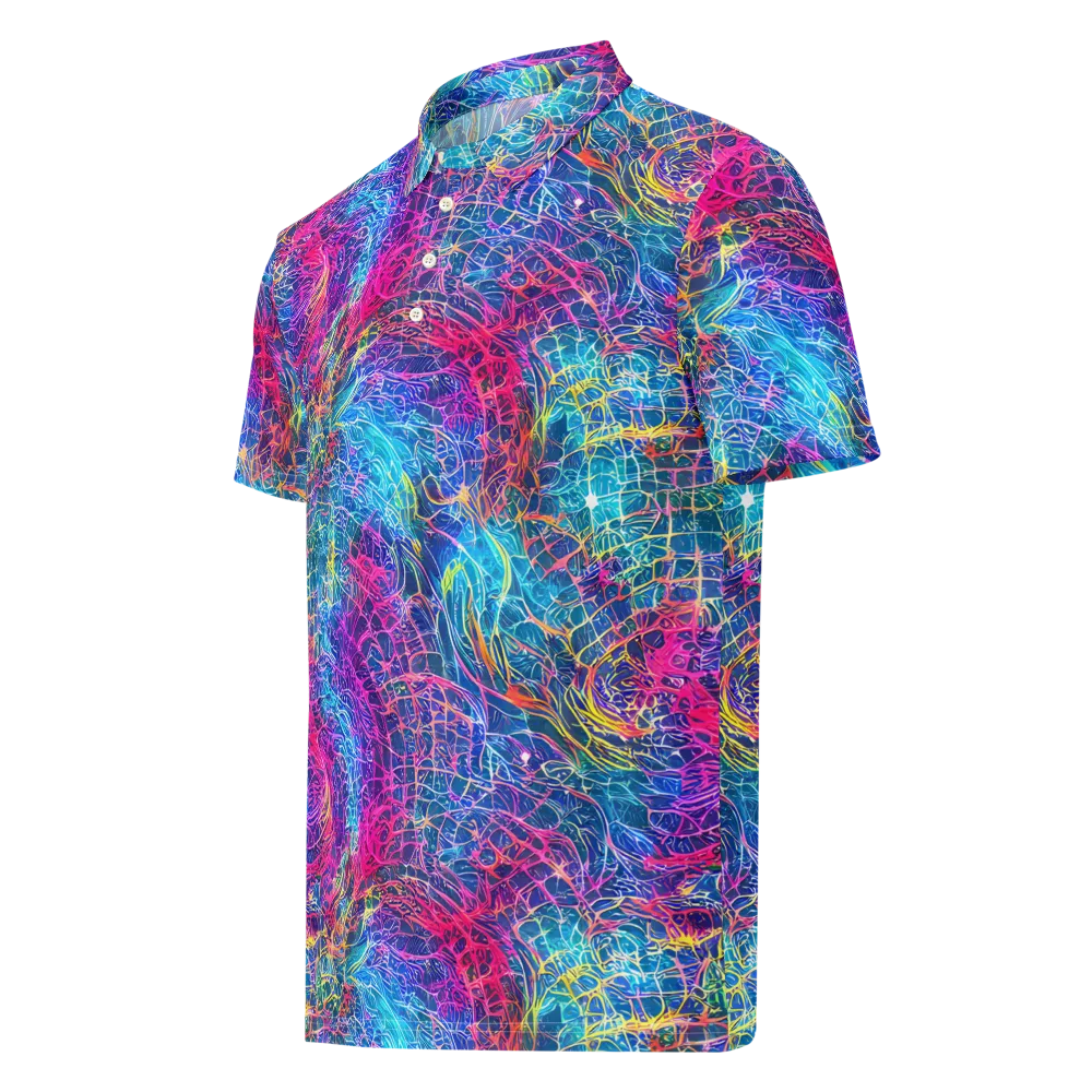 Hypercolor Rapture on Men's Slim Fit Polo Shirt — Left Front