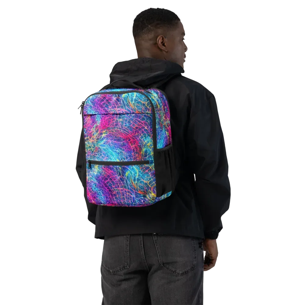 Hypercolor Rapture on Utility Backpack — Back