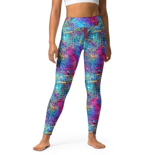 Hypercolor Rapture on a Yoga Leggings