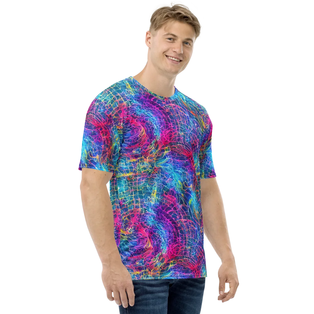 Hypercolor Rapture on Men's Crew Neck T-Shirt — Right