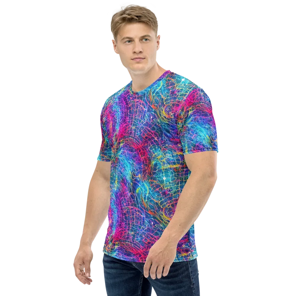 Hypercolor Rapture on Men's Crew Neck T-Shirt — Left
